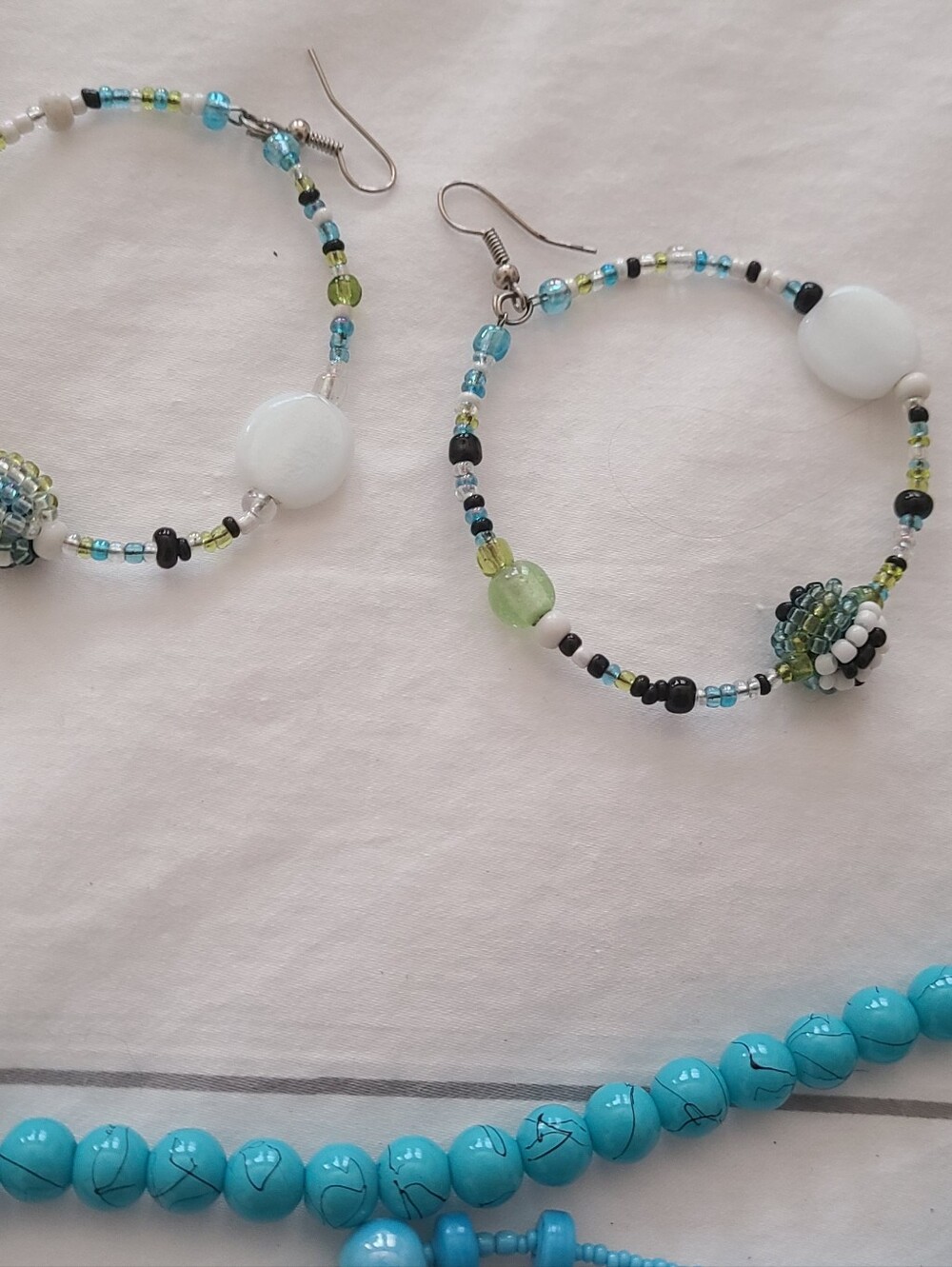Turquoise & Multi Color Beaded Set - Picture 4 of 7